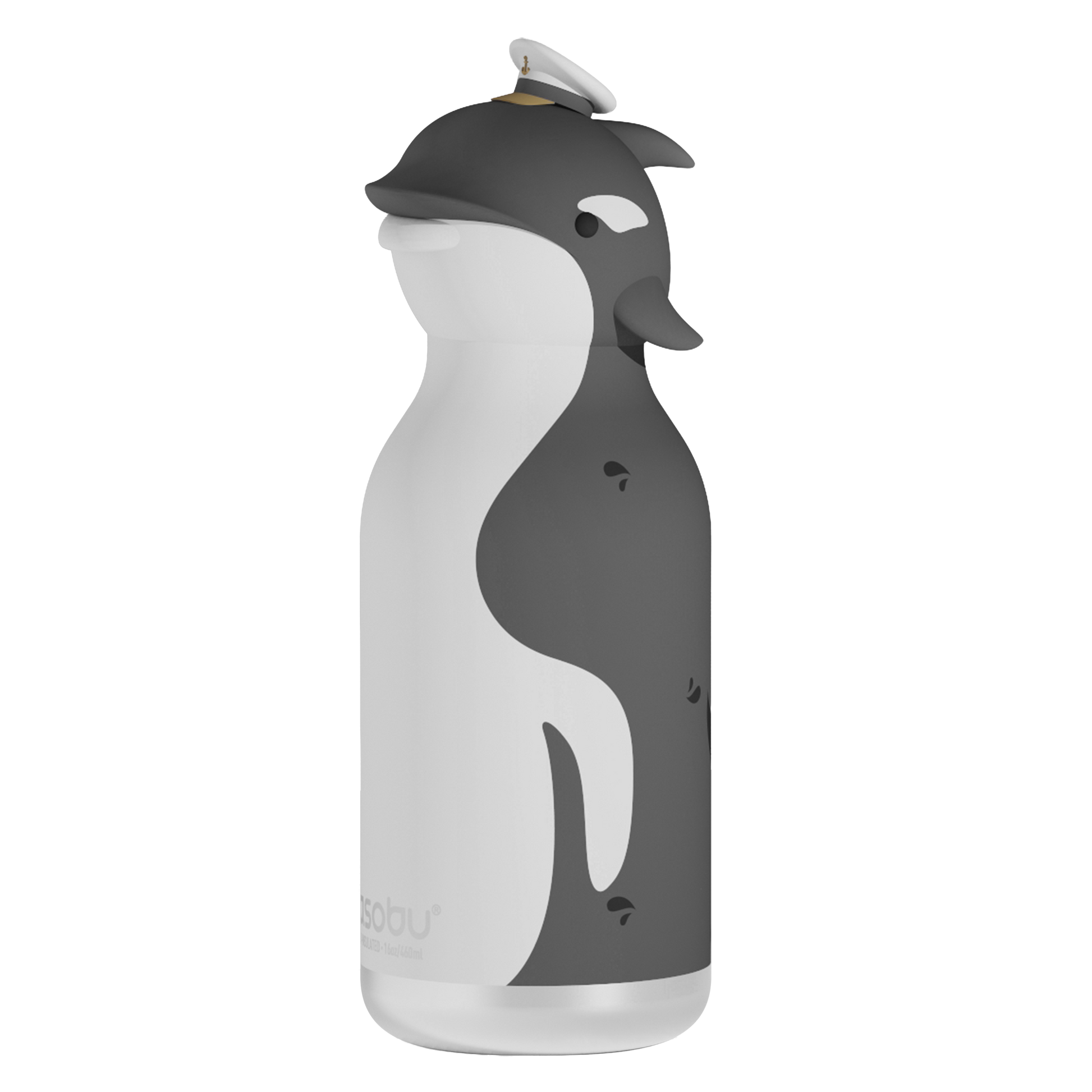 Butelka termiczna ze słomką Bestie Asobu – Krowa 460 ml