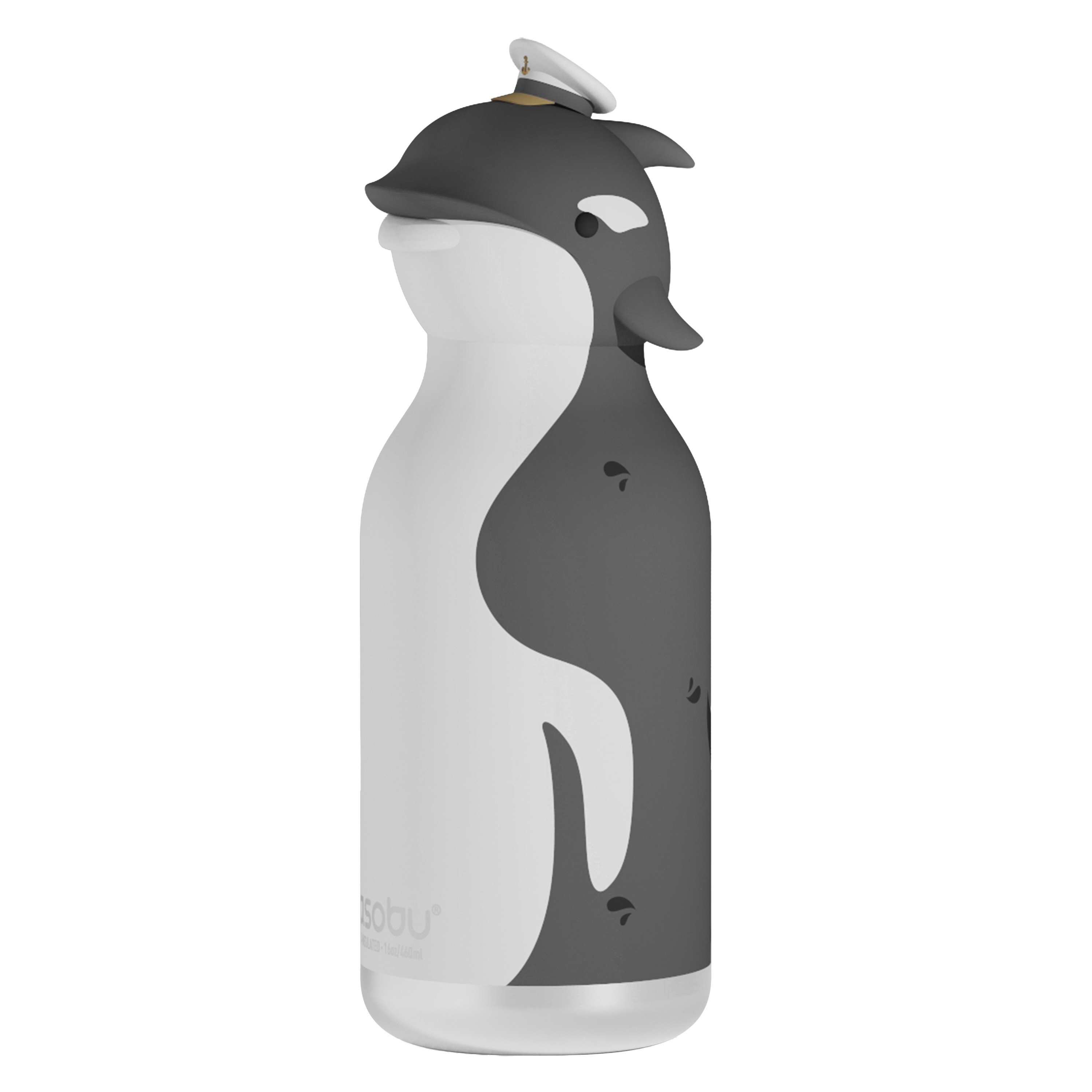 Butelka termiczna ze słomką Bestie Asobu – Krowa 460 ml