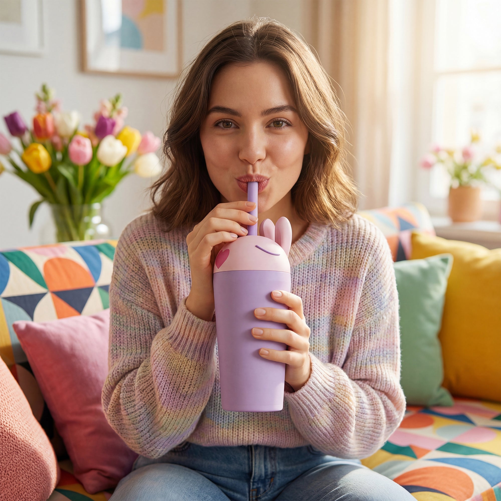 Caneca térmica Bestie Tumbler – Coelho 720 ml