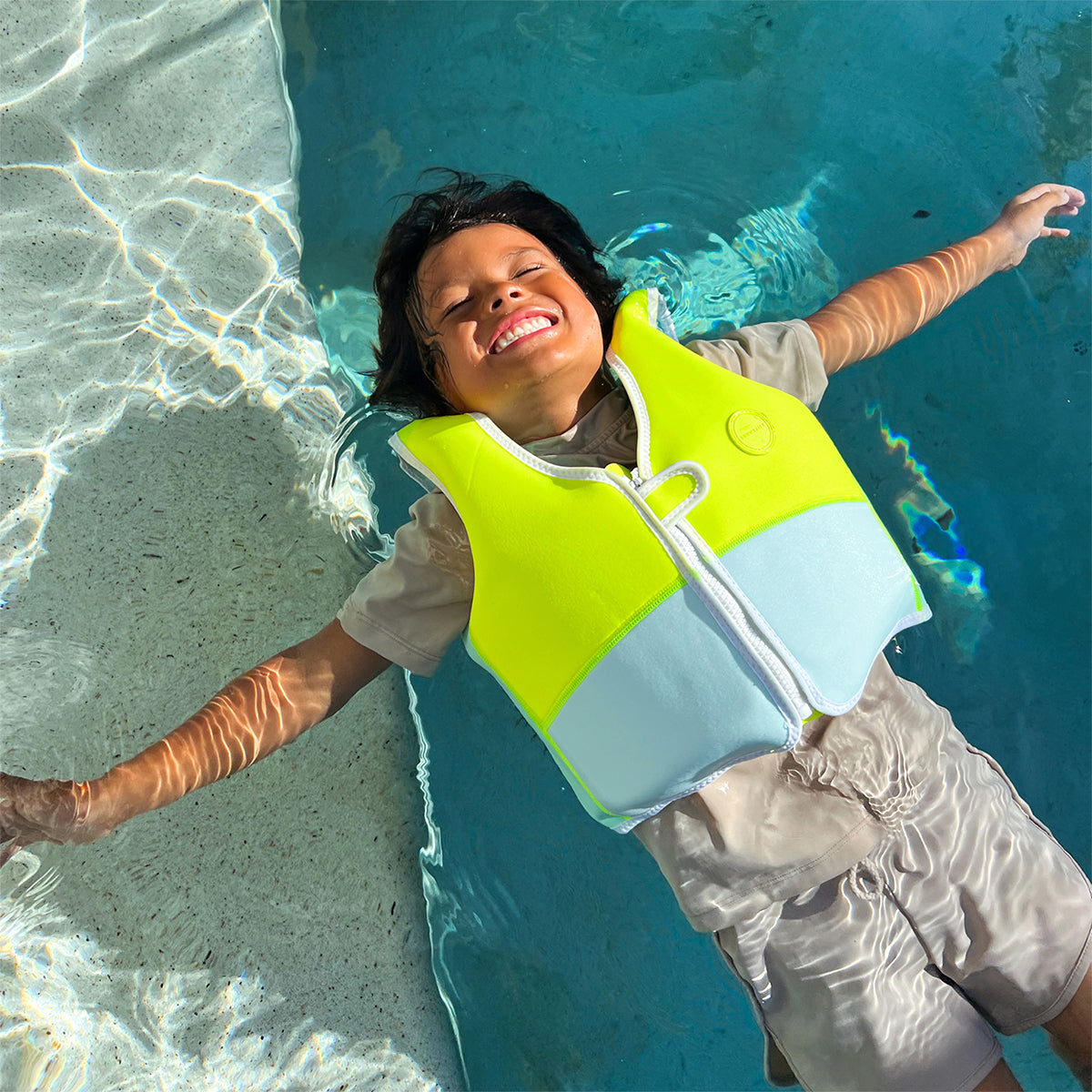 Children's swimming vest (3-6 years) – Aqua Neon