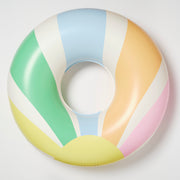 Ponton dla dzieci pastelowy z kolorowymi pasami do zabawy w wodzie od Sunny Life
