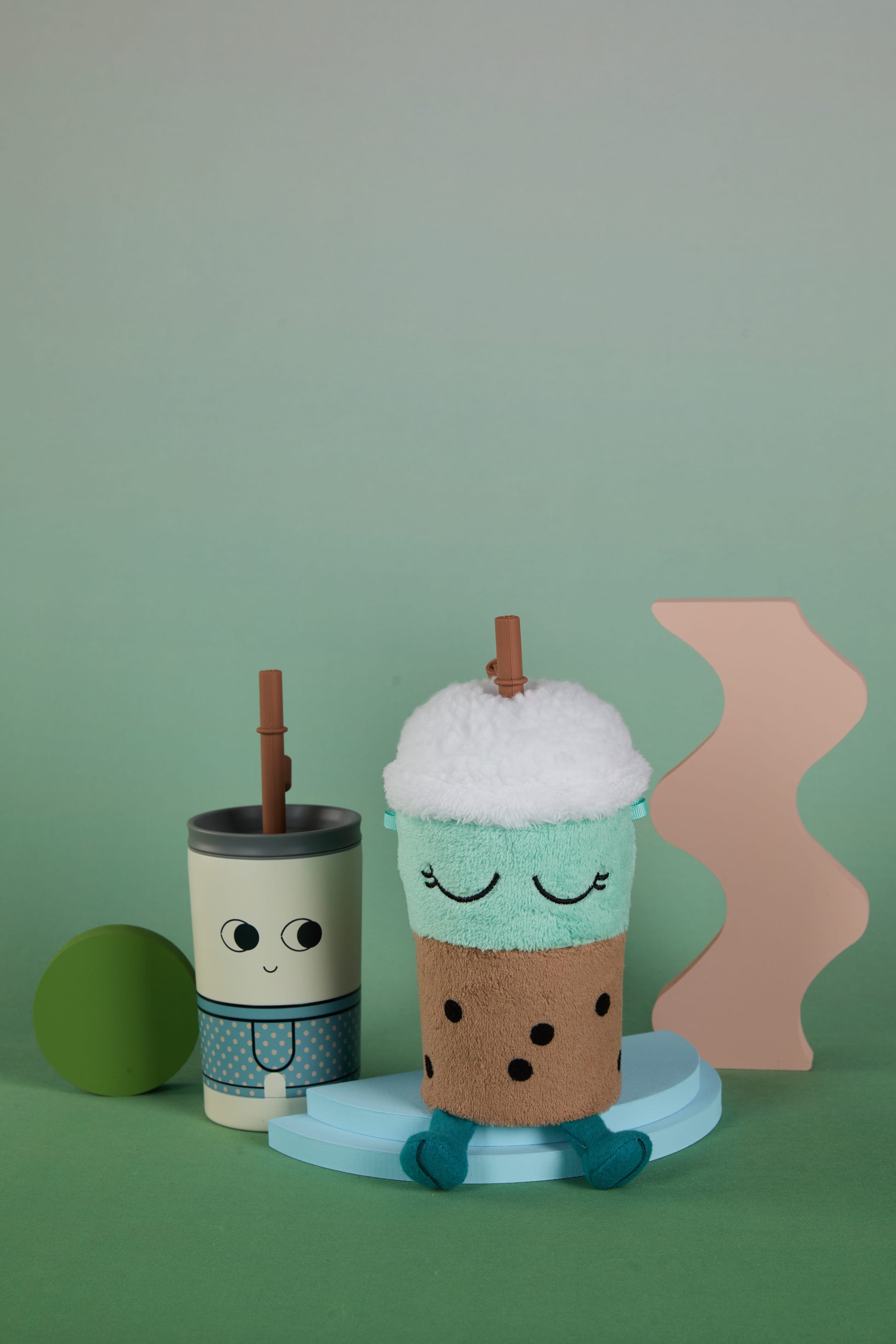 Butelka termiczna w pluszowym etui Fuzzie Asobu - Beanie