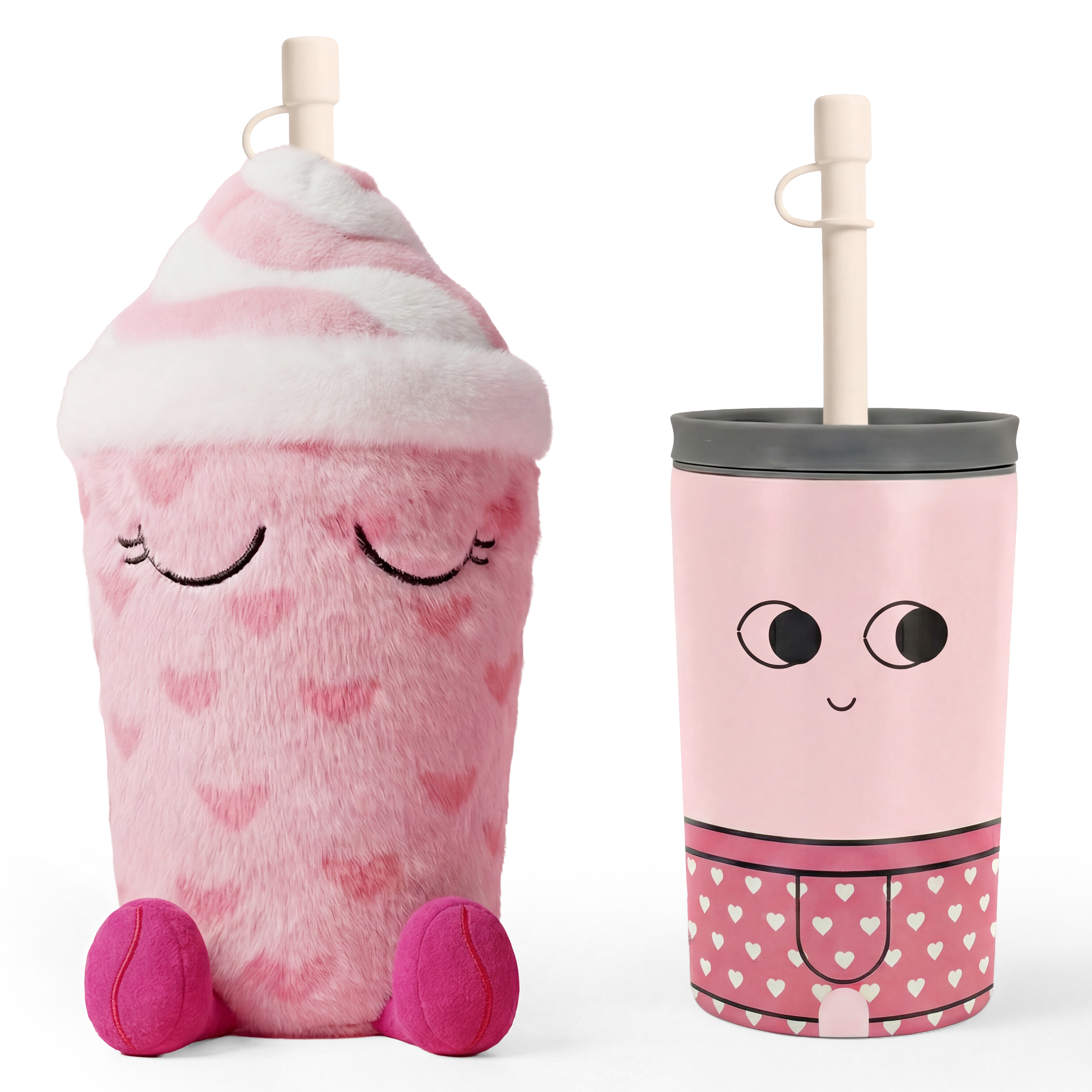 Thermal bottle in plush case Fuzzie Asobu - Lulu