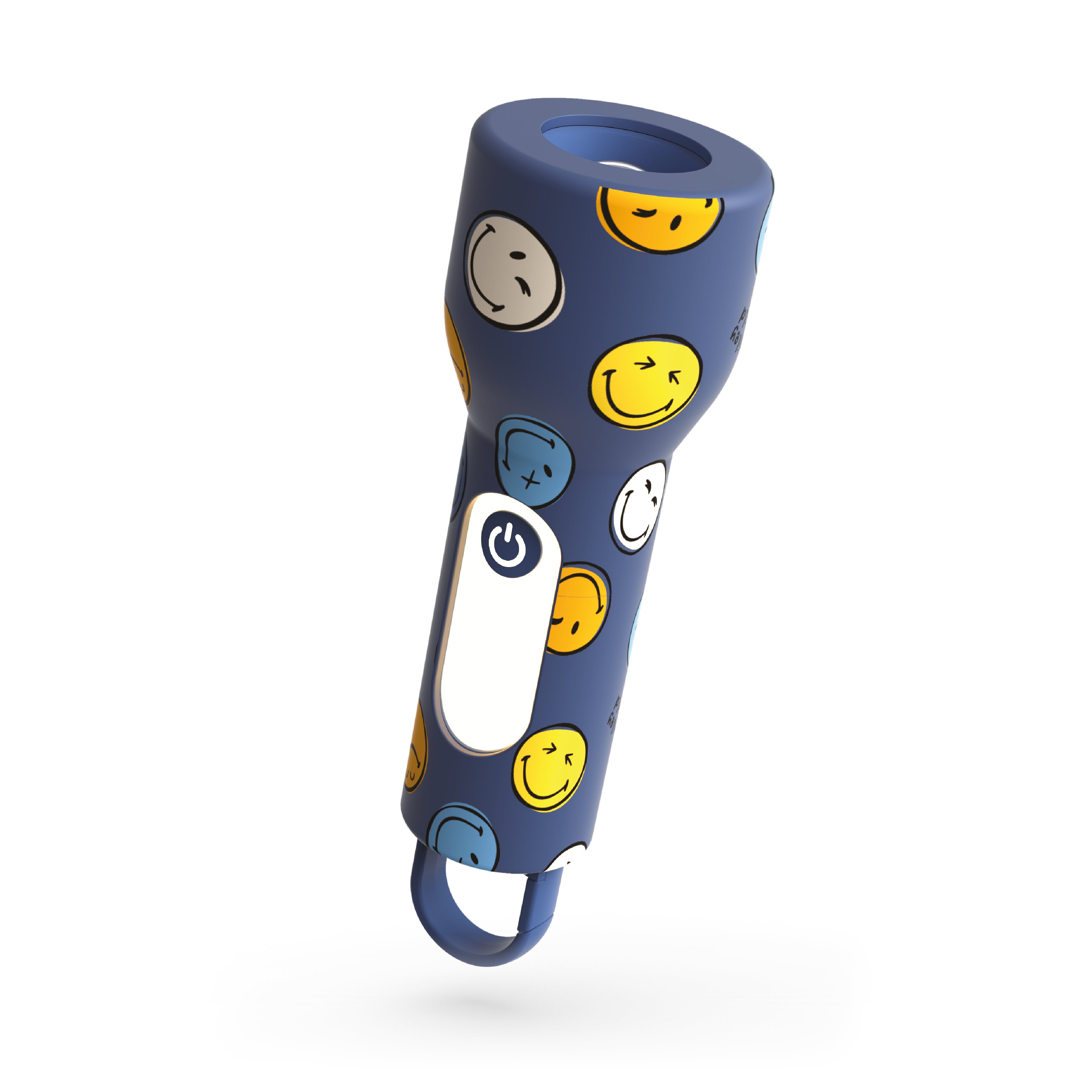 Latarka dziecięca Glowy MOB Smiley World – niebieska