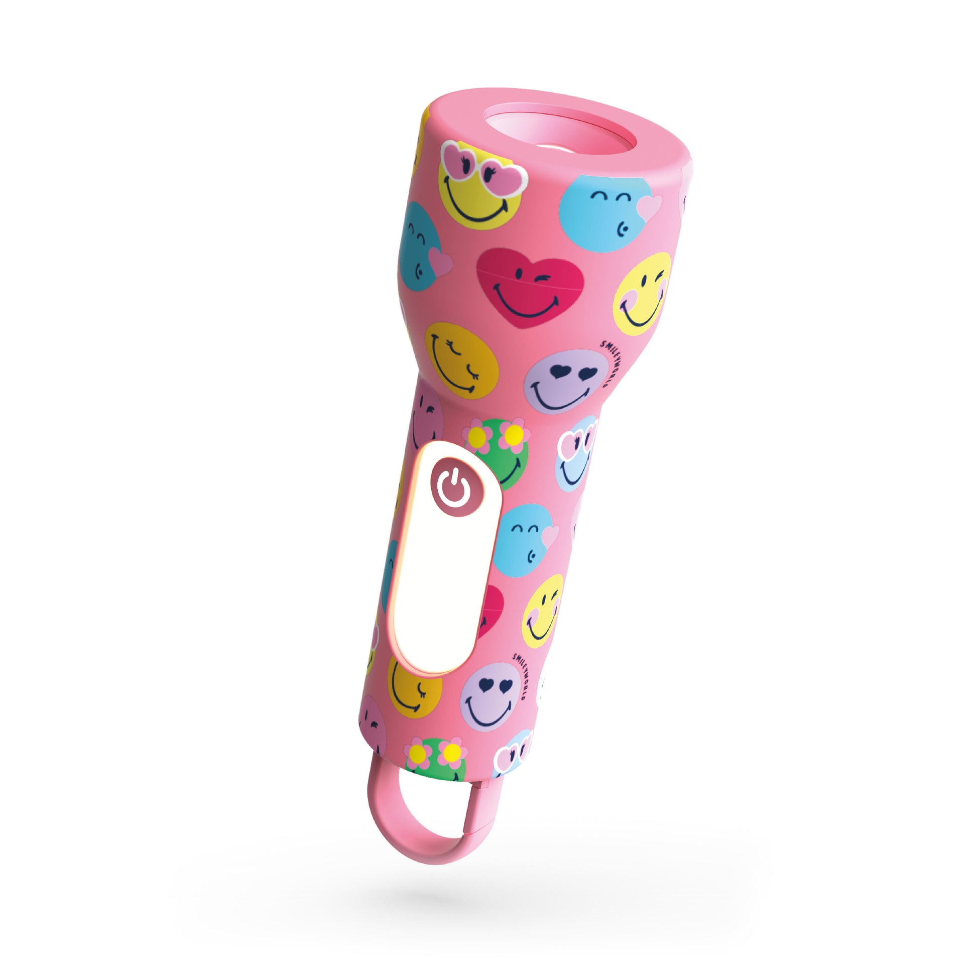 Latarka dziecięca Glowy MOB Smiley World – różowa