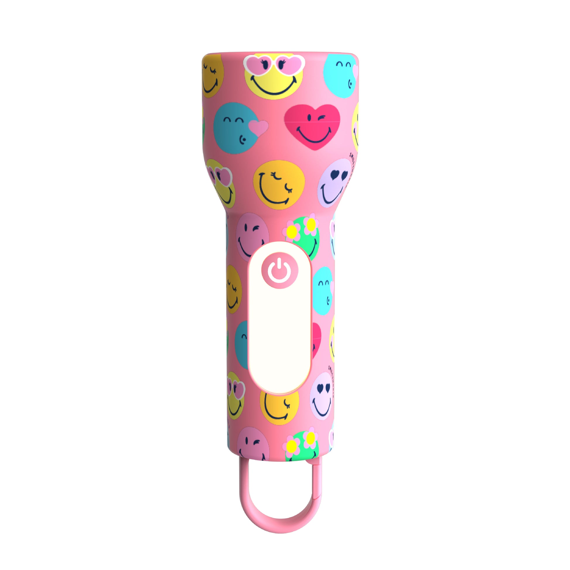 Latarka dziecięca Glowy MOB Smiley World – różowa