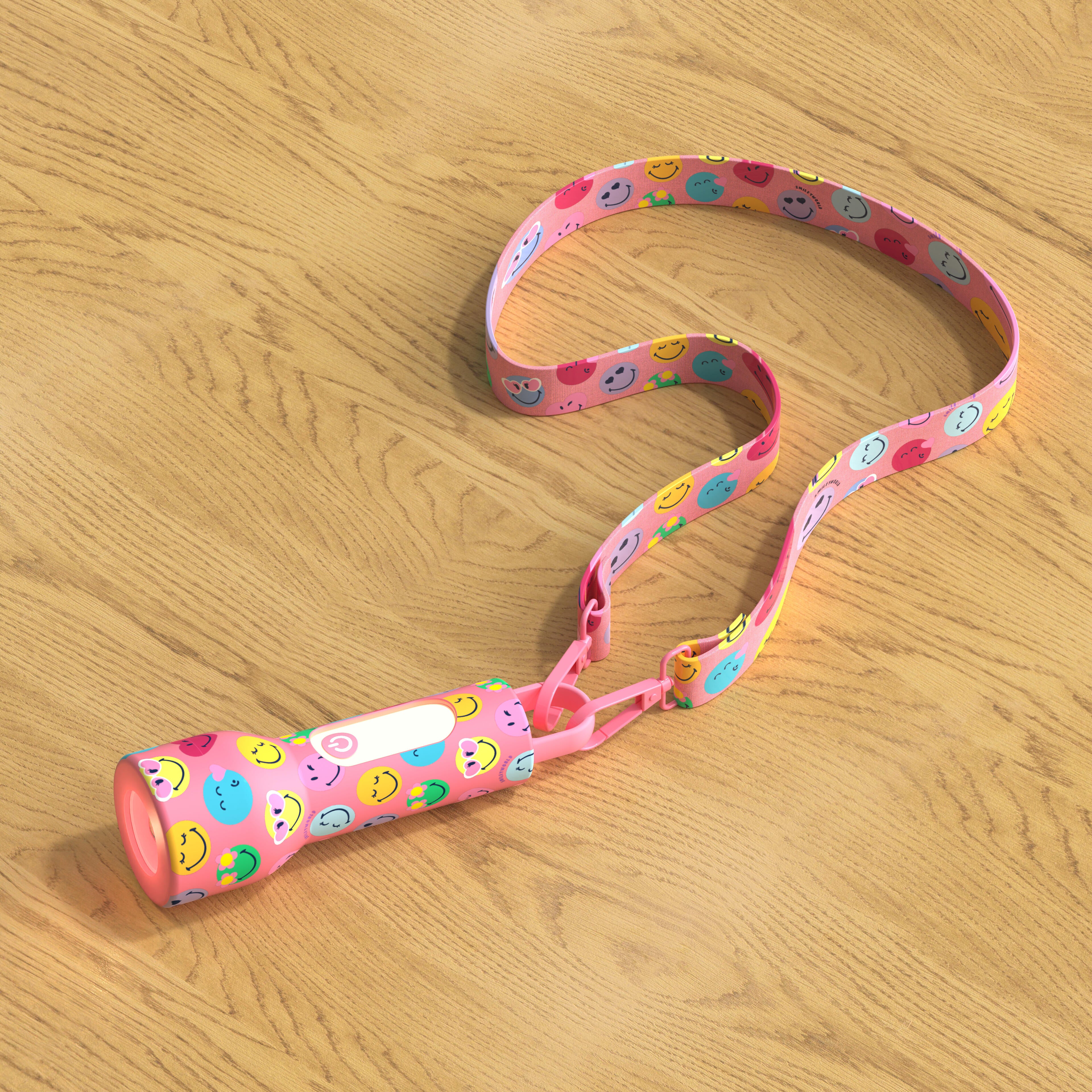 Latarka dziecięca Glowy MOB Smiley World – różowa