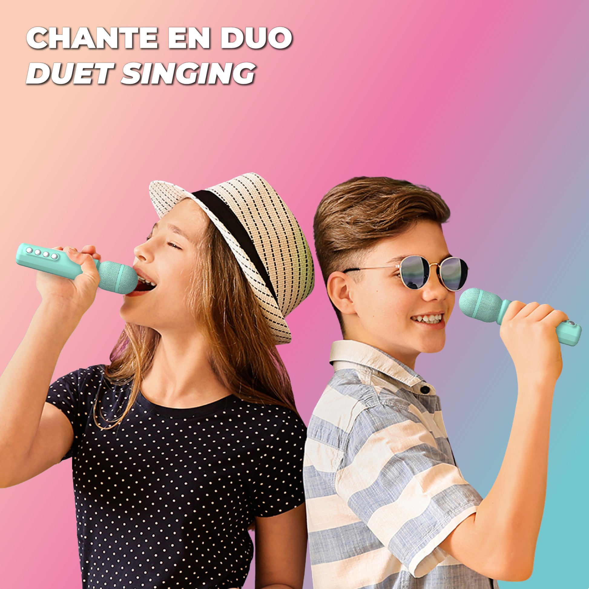 Set karaoke MOB (2 microfoni) – blu