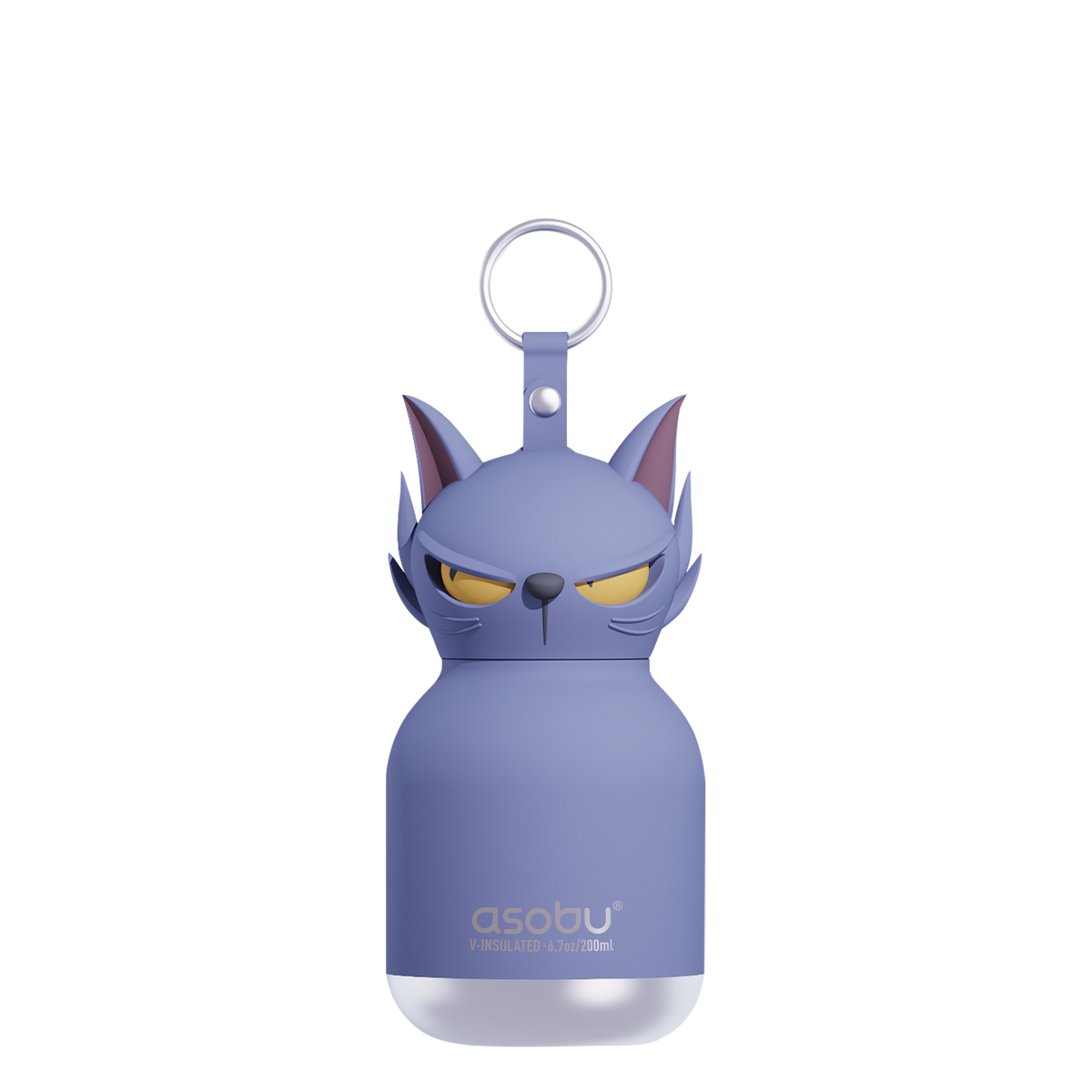 Butelka termiczna ze słomką Mini Spookie Asobu – Phantom Cat 200 ml