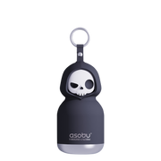 Butelka termiczna ze słomką Mini Spookie Asobu – Skeleton 200 ml