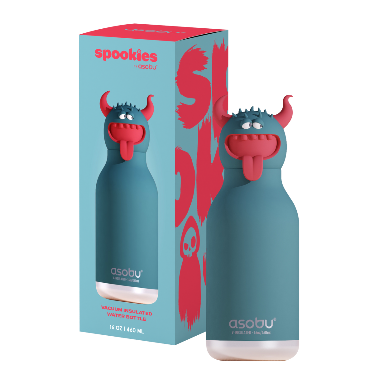 Butelka termiczna ze słomką Spookie Asobu – Beast 460 ml