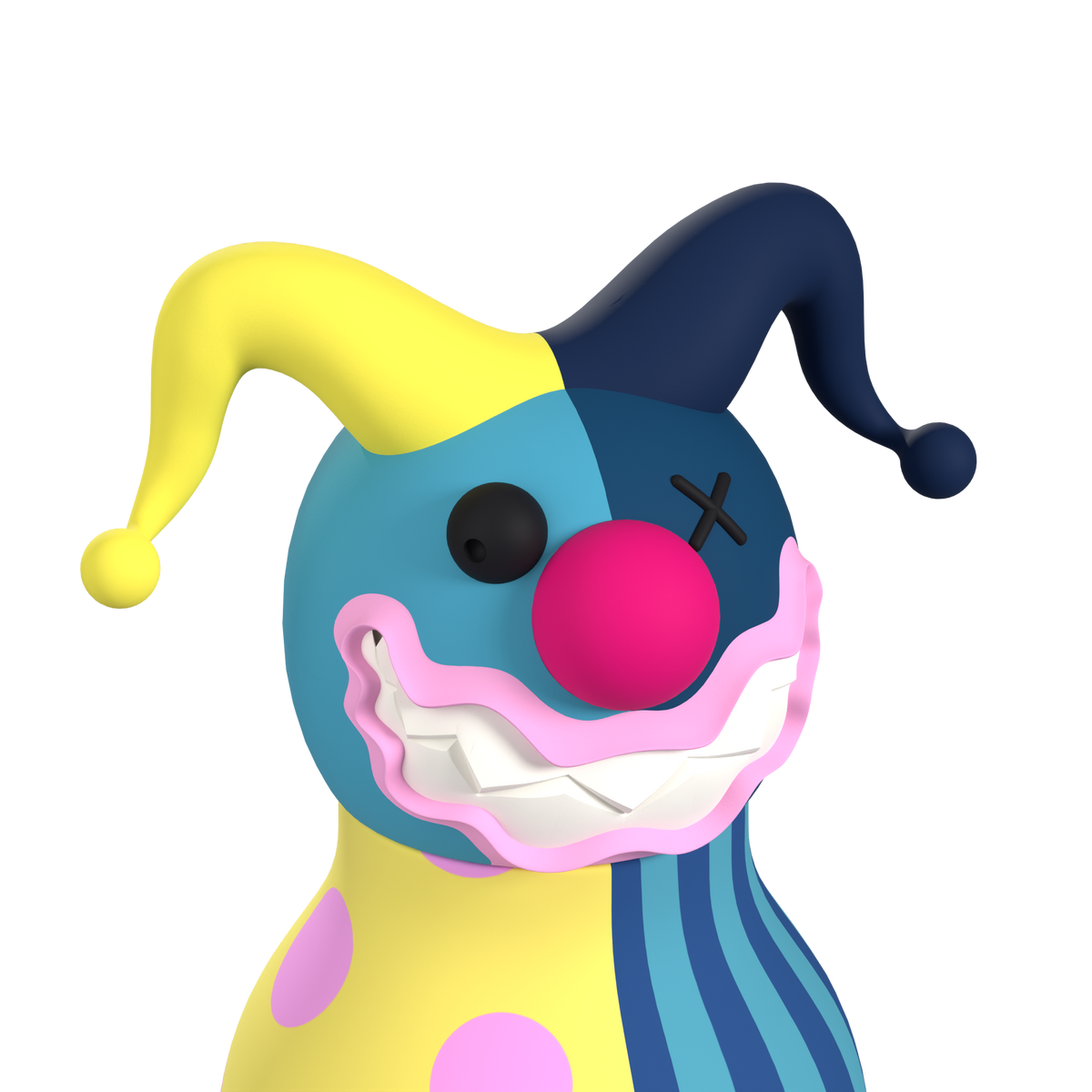 Butelka termiczna ze słomką Spookie Asobu – Clown 460 ml