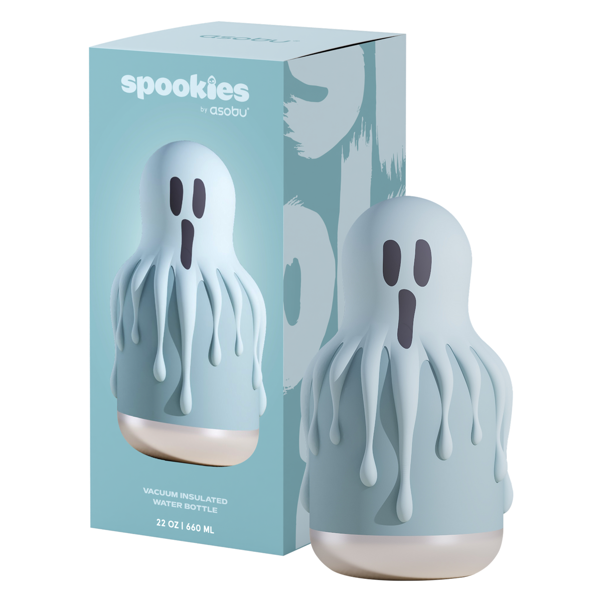 Butelka termiczna ze słomką Maxi Spookie Asobu – Ghost 660 ml