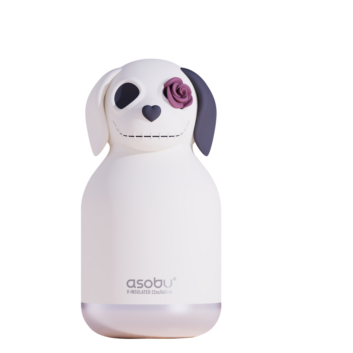 Butelka termiczna ze słomką Maxi Spookie Asobu – Undead Dog 660 ml