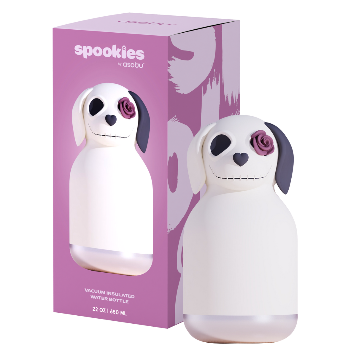 Butelka termiczna ze słomką Maxi Spookie Asobu – Undead Dog 660 ml