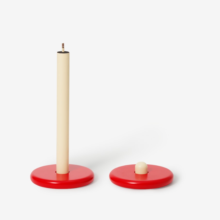 Areaware Spool Paper Towel Holder – Red and Yellow