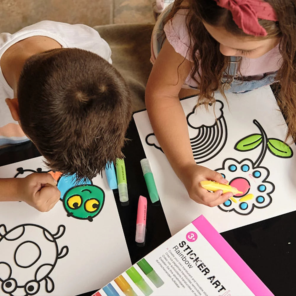 Zestaw do tworzenia naklejek Sticker Art – Robaczki