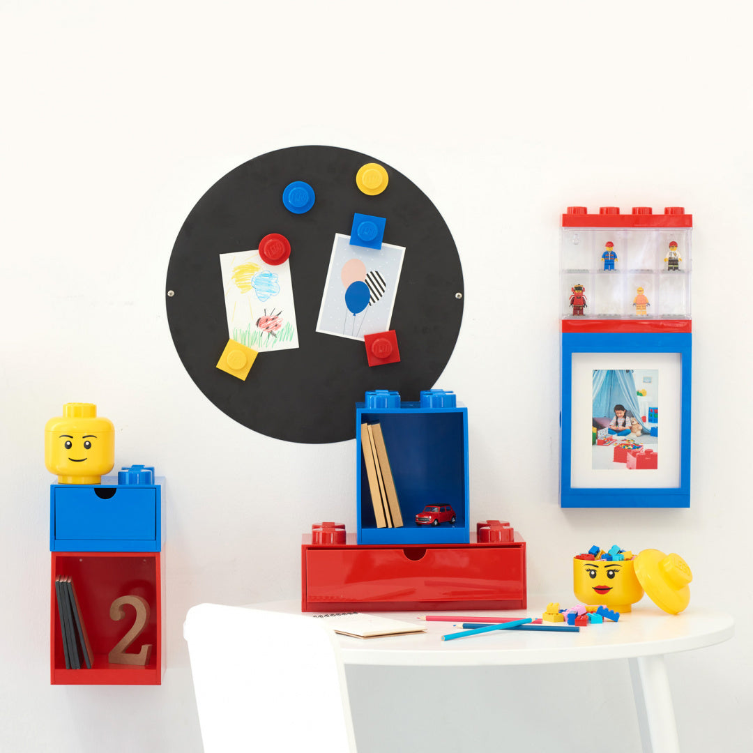 Szufladka LEGO na biurko w formie kolorowych pojemników i figurek do przechowywania przy biurku