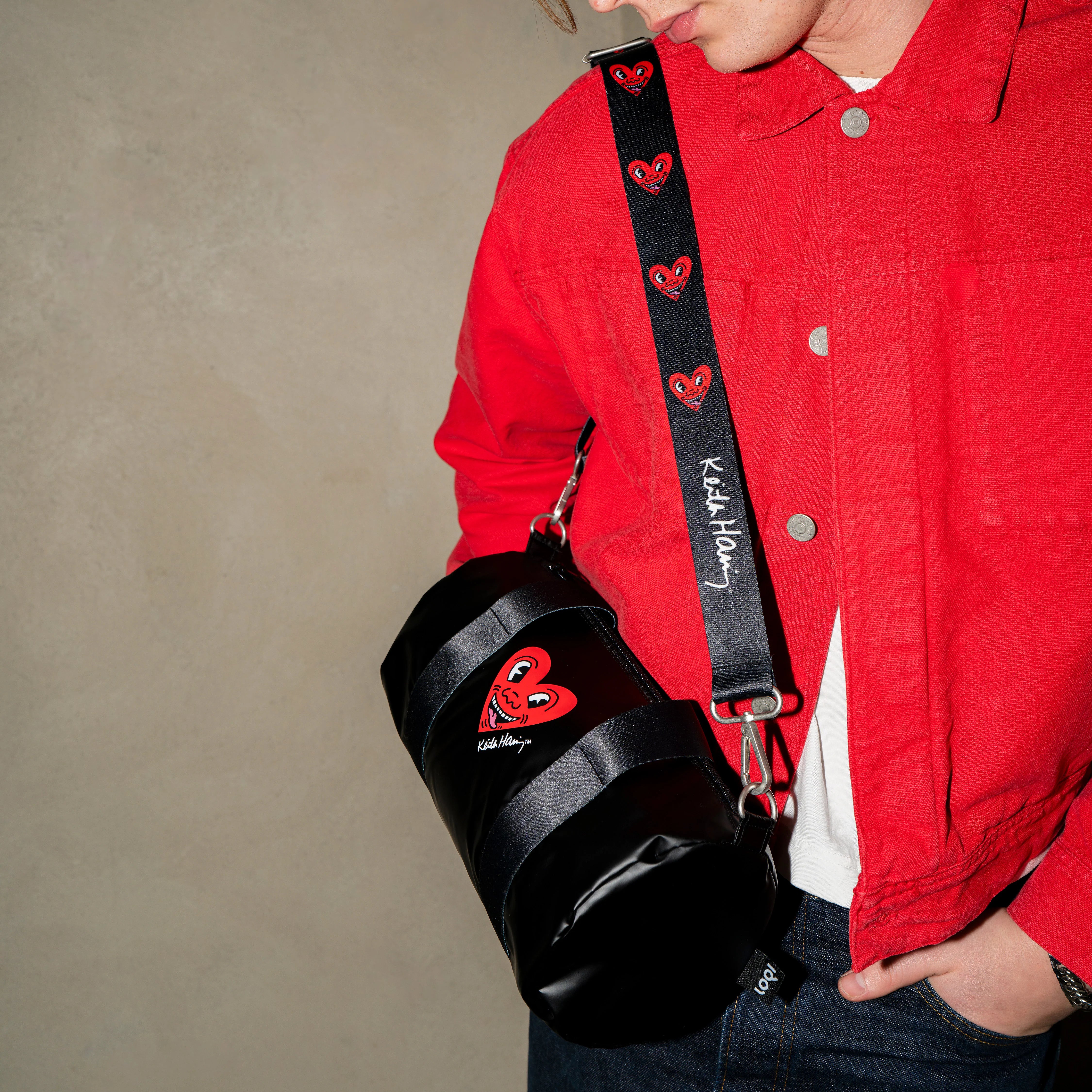 Torba weekender LOQI Metallic Keith Harrig (średnia)