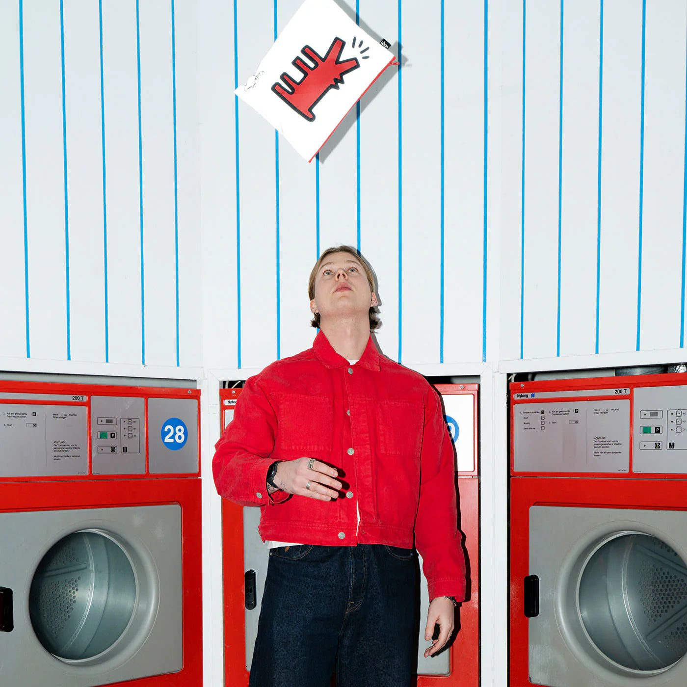 Zestaw saszetek LOQI Keith Haring – Dog, Heart, Love (3 szt., odblaskowe)