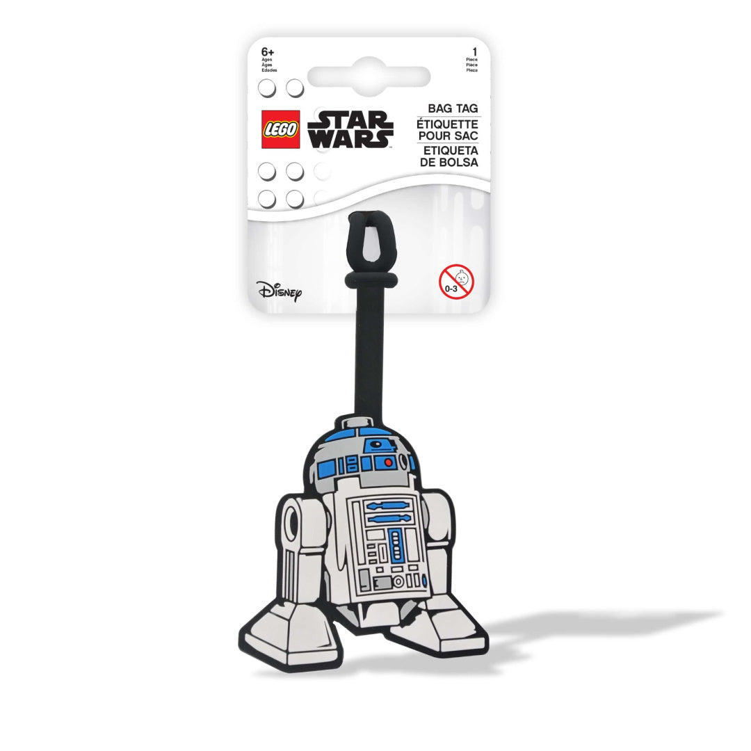 Zawieszka LEGO Star Wars R2D2 z elastycznym paskiem do bagażu dla fanów Star Wars