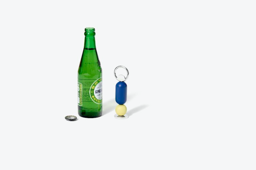 Abrebotellas Abaco Areaware – azul y amarillo