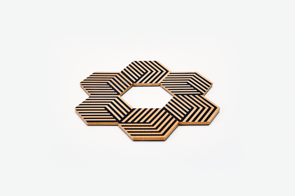 Tapetes de mesa Areaware – preto