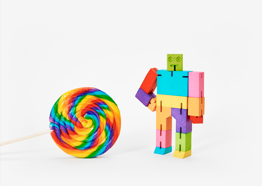 Cubebot mały Areaware – multikolor