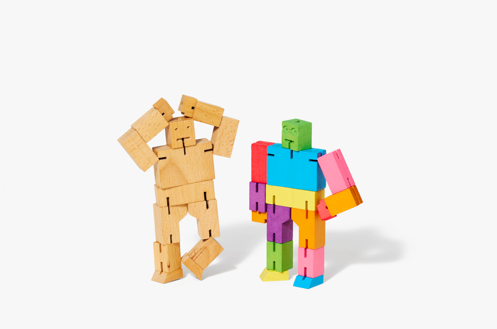 Cubebot mały Areaware – multikolor