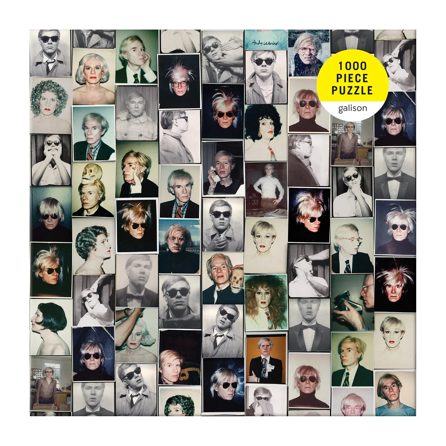 Puzzle Andy Warhol 1000 elementów Galison mozaika ze zdjęciami artysty pop art