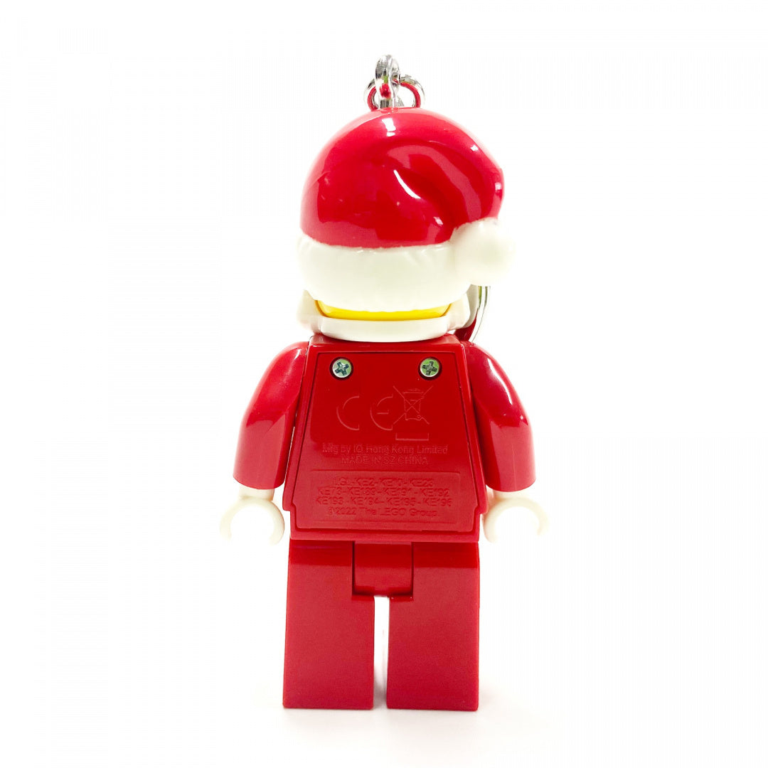 brelok z latarką LEGO Mikołaj w czerwonym stroju i czapce świętego Mikołaja od MOB