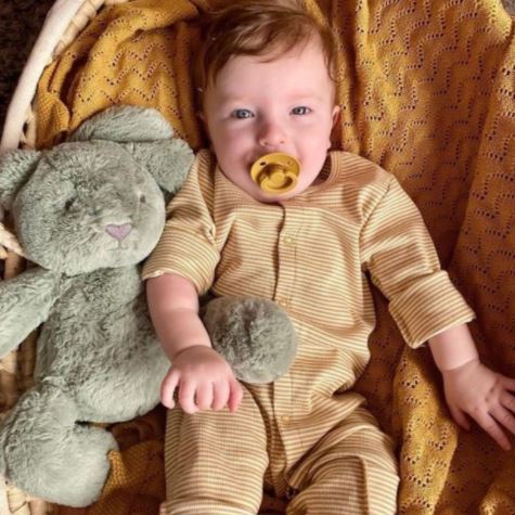 Pluszak króliczek Beau duży – szałwiowy