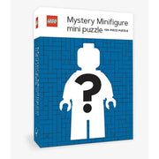 Puzzle minipuzzle LEGO Blue Edition z tajemniczą figurką minifigure na niebieskim tle