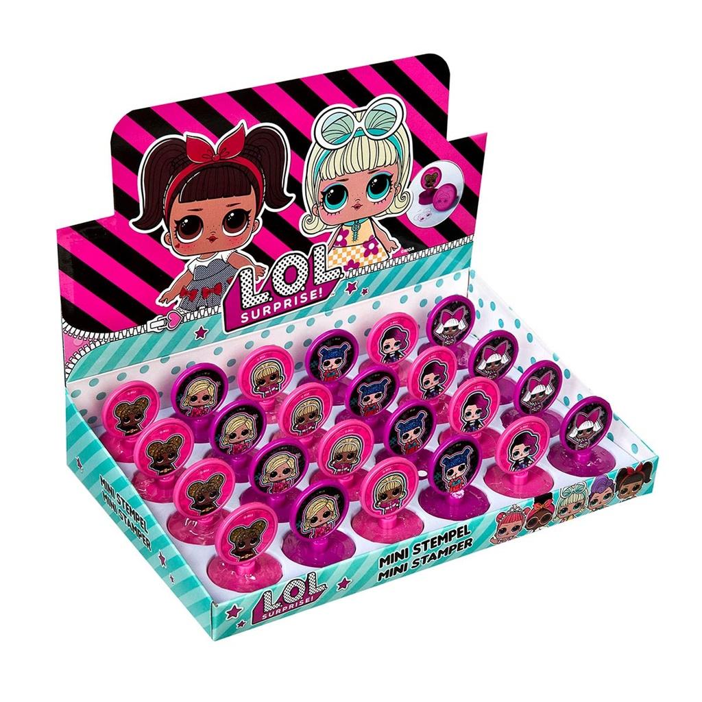 Set von Stempeln mit Figuren aus LOL Surprise in der Verpackung MOB bunte Stempel LOL Surprise