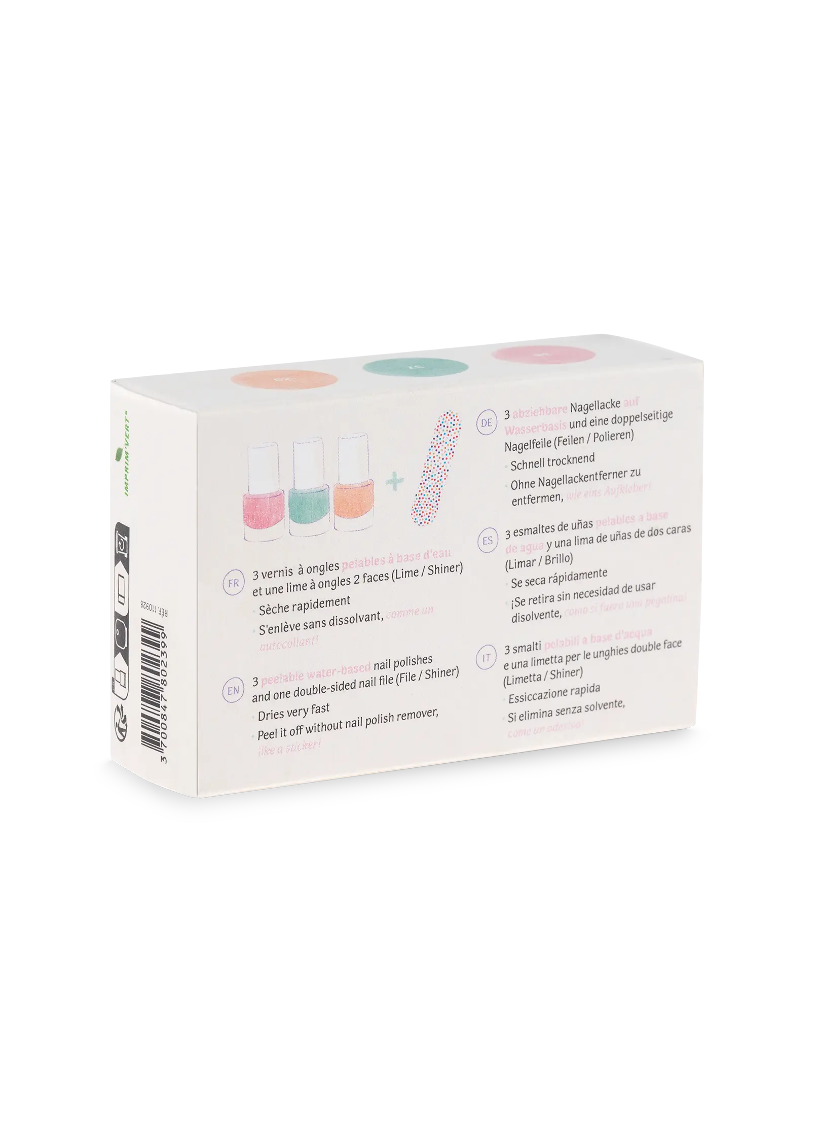 Zestaw 3 lakierów do paznokci dla dzieci Namaki – Letnie przysmaki