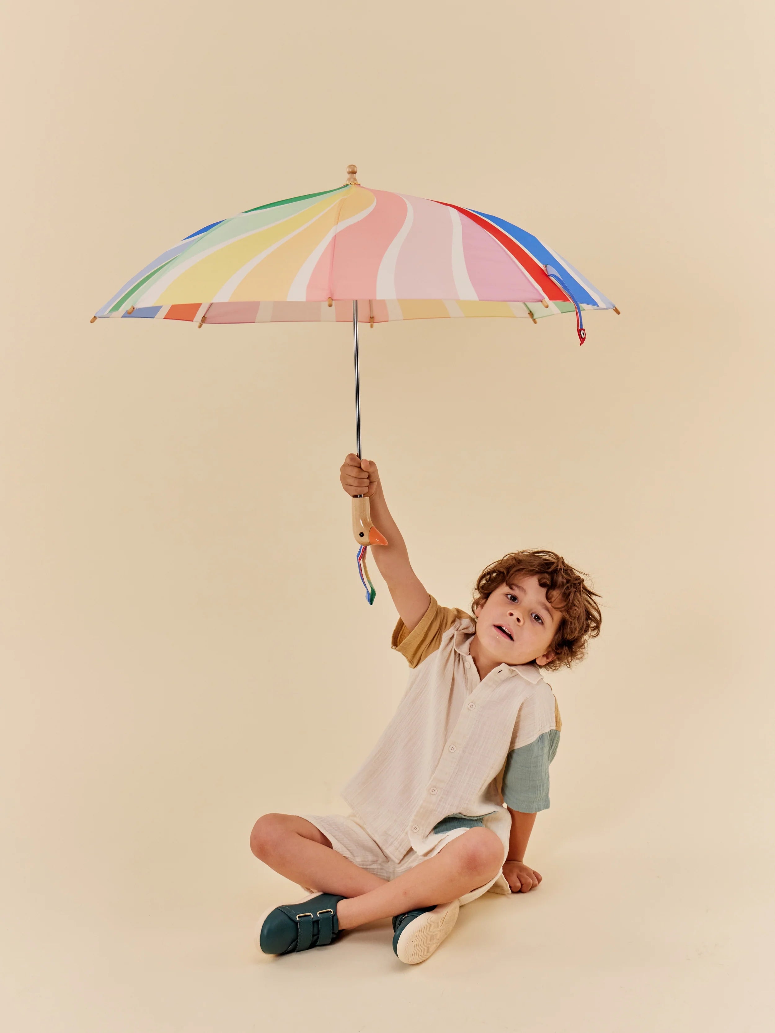 Parapluie enfant caneton - Rainbow Stripes