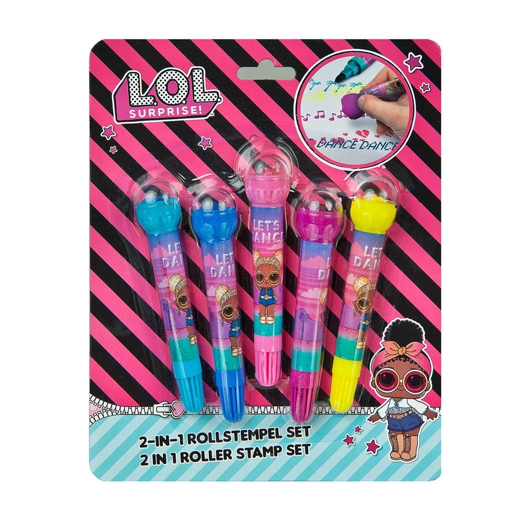 LOL Surprise markers for kids 2 in 1 with a set of roller stampers
