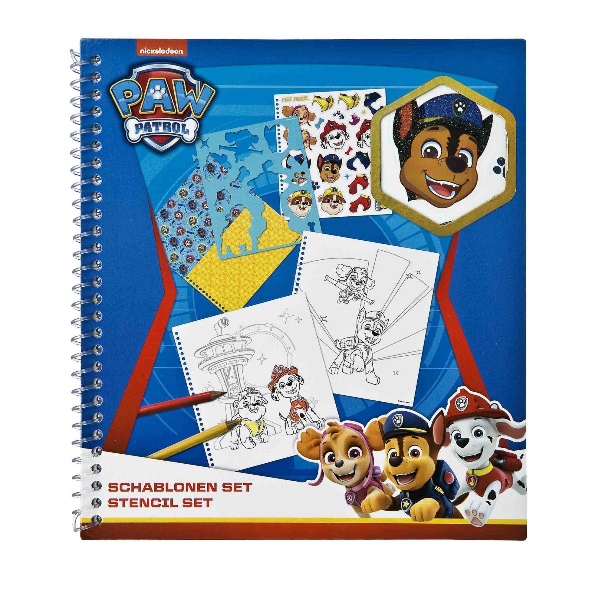 Paw Patrol coloring book with templates and stickers for creative painting from Yamann