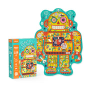 Nieregularne puzzle dla dzieci Mideer Robot Factory z 226 elementami o niestandardowym kształcie