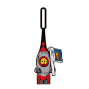 Zawieszka LEGO do plecaka w kształcie rakiety z minifigurką kosmonauty i flagą kosmiczną