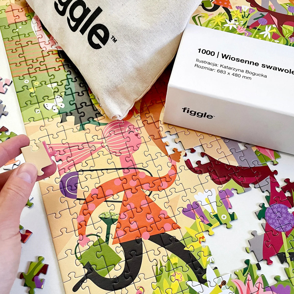 Spring Frolic Puzzle Figgle – Spring Frolics (1000 pcs) | Yamann