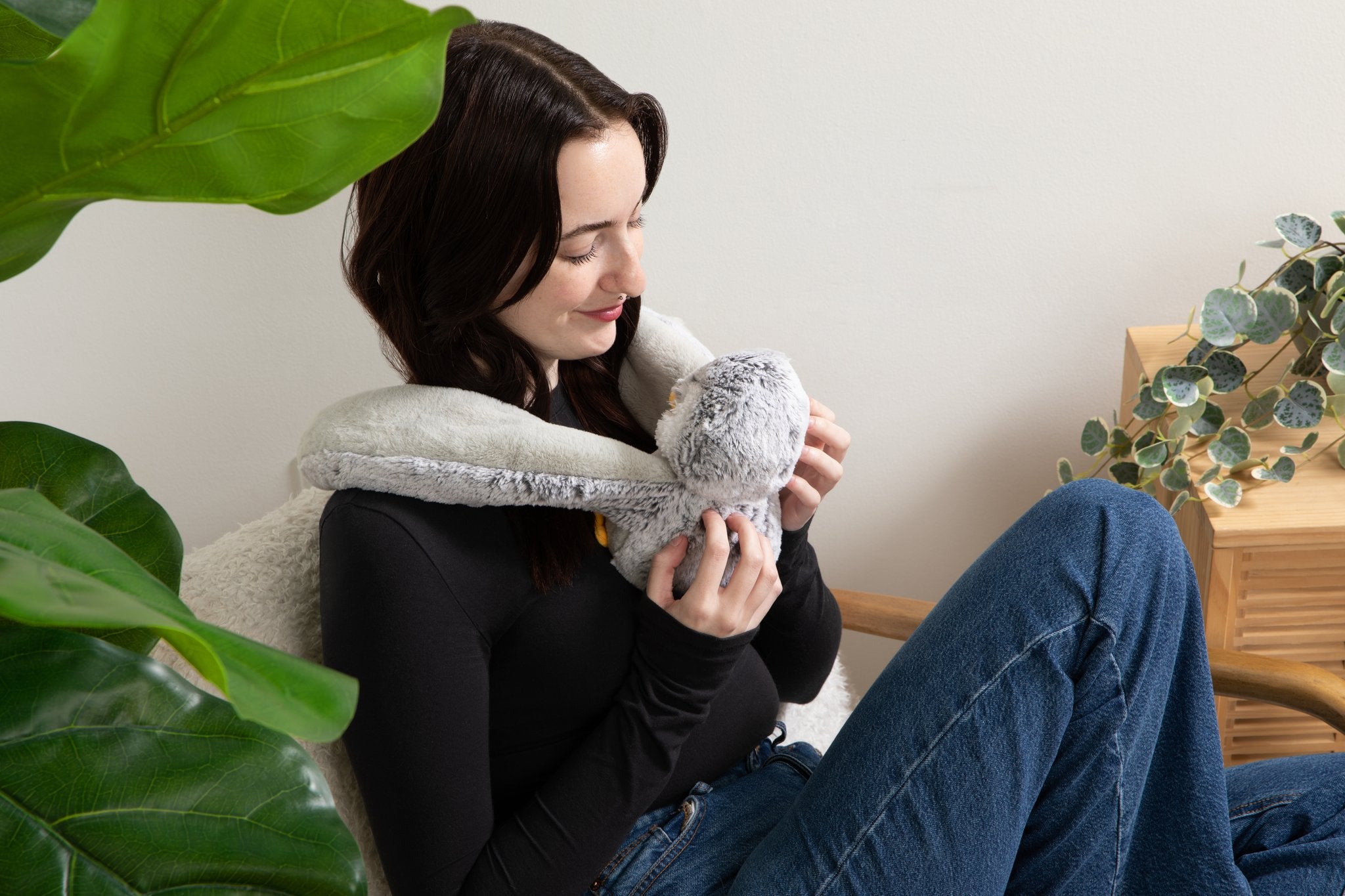 Peluche con peso Hugimals - Pingüino Pax