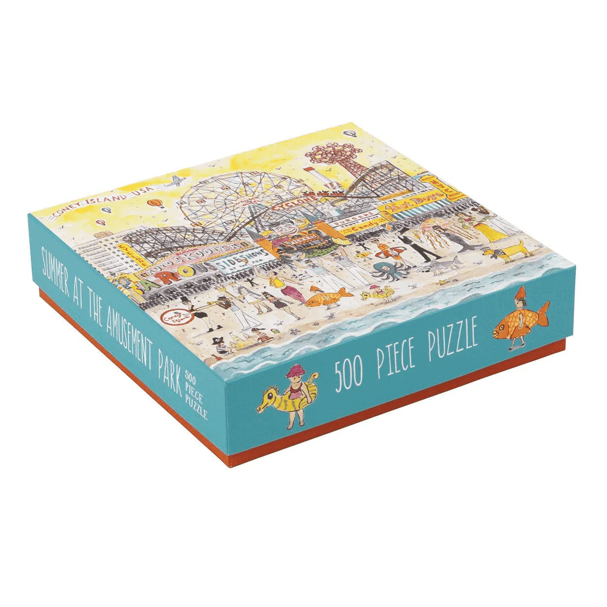 Puzzle Michael Storrings wesołe miasteczko od Galison z 500 elementami i kolorowym obrazkiem