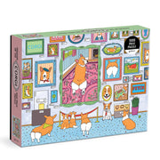Puzzle 1000 elementów corgi Galison układanka z ilustracją psów rasy corgi w galerii obrazów
