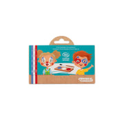 Zestaw do malowania twarzy dla dzieci Yamann z ekologicznych farb i pędzelków w opakowaniu