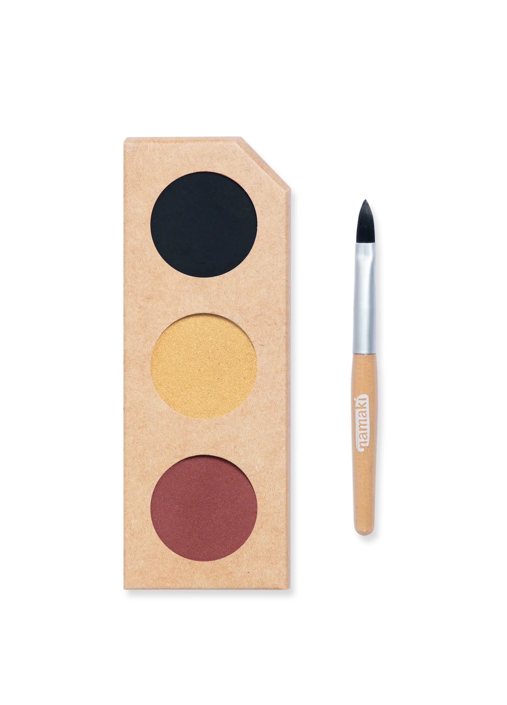 Zestaw do malowania twarzy dla dzieci z trzema kolorami farb i pędzelkiem marki Yamann