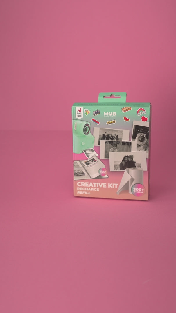 Load video: Paper, stickers, and album set for the PixiPrint camera MOB