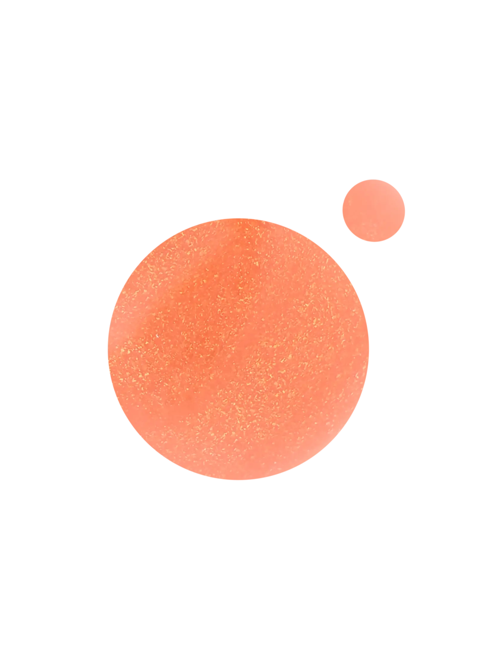 Pomarańczowy odklejalny lakier do paznokci dla dzieci Yamann z delikatnym brokatem